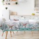 DAS HOME TABLECLOTH 140Χ180 0646 OFF WHITE , MINT