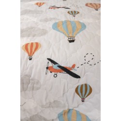 ΒΙΟΚΑΡΠΕΤ Naf Naf Ballons 355 - Grey Κουβερλί ΒΙΟΚΑΡΠΕΤ Naf Naf Ballons 355 - Grey Κουβερλί