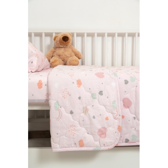 BIOKARPET Naf Naf Little Hearts 302 - Pink Bedspread