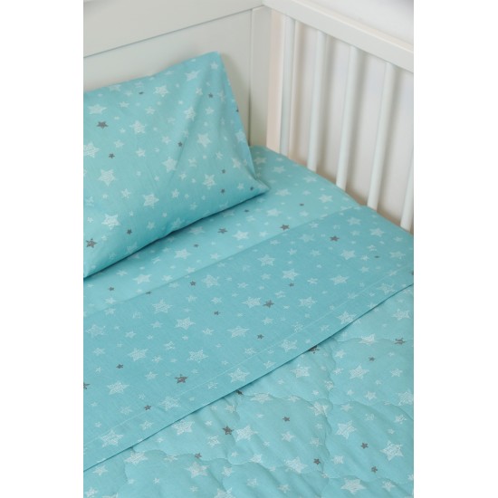BIOKARPET Naf Naf Little Hello Star 304 - Blue Bedspread