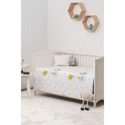 BIOKARPET Naf Naf Little Zoo 301 - White BEDSPREAD