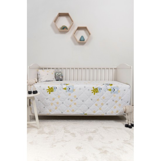 ΒΙΟΚΑΡΠΕΤ Naf Naf Little Zoo 301 - White Κουβερλί