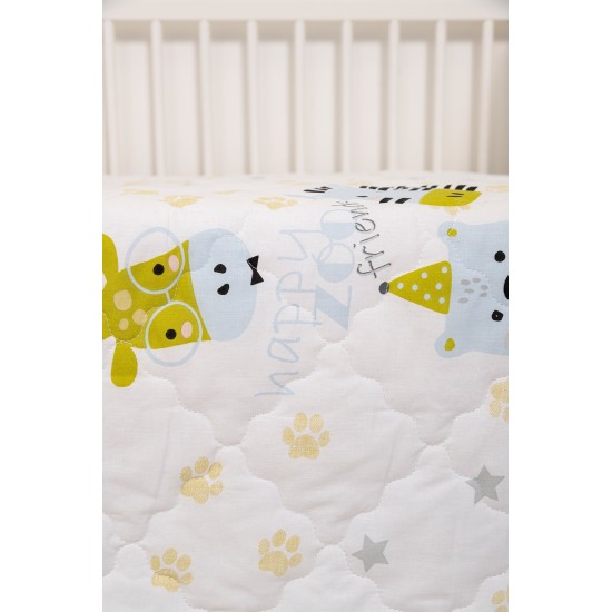 ΒΙΟΚΑΡΠΕΤ Naf Naf Little Zoo 301 - White Κουβερλί