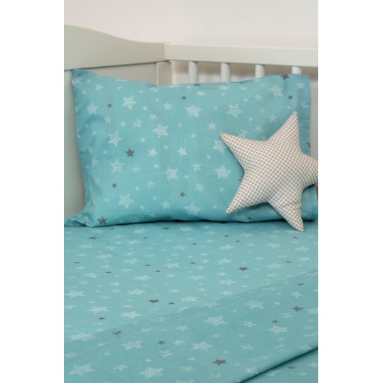 BIOKARPET Naf Naf Little Hello Star 304 - Blue Set sheets