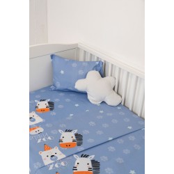 BIOKARPET Naf Naf Little Zoo 301 - Blue SET SHEETS