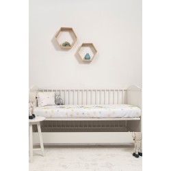 ΒΙΟΚΑΡΠΕΤ Naf Naf Little Zoo 301 - White Set sheets