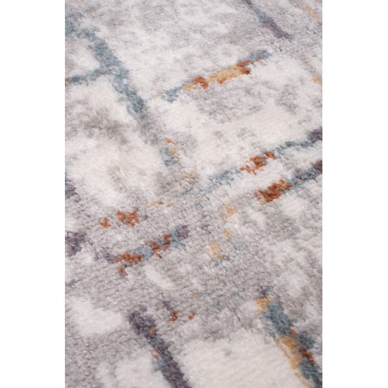 ΜΟΝΤΕΡΝΟ ΧΑΛΙ ΒΙΟΚΑΡΠΕΤ Soft Shaggy R310A - White Blue - bio-67886 ΜΟΝΤΕΡΝΟ ΧΑΛΙ ΒΙΟΚΑΡΠΕΤ Soft Shaggy R310A - White Blue