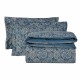 DAS HOME SHEETS SET DOUBLE CASUAL WITH RUBBER 5406 NUDE, BLUE