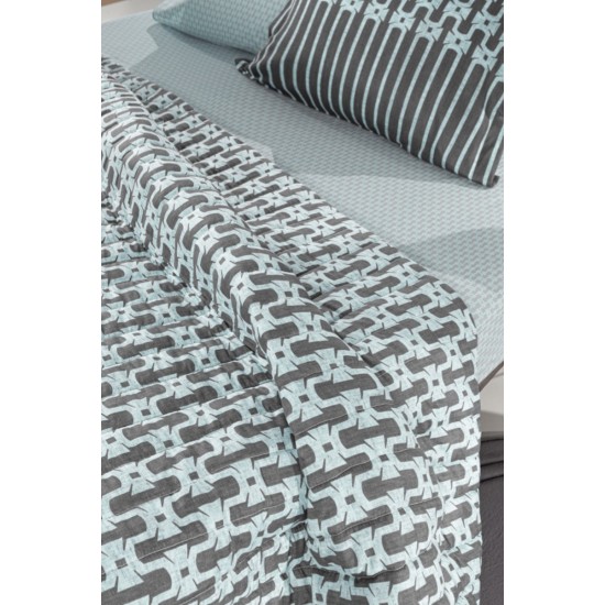 Bedspread Vesta Aqua 220x240