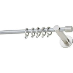 Anartisi Metal Curtain Rod Soto Polo Φ10mm Nickel Satined