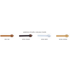Anartisi Ξύλινο Κουρτινόξυλο  Μονό 160cm Φ23