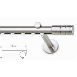 Anartisi Aluminum Rail Ilios S17  Inox Polished