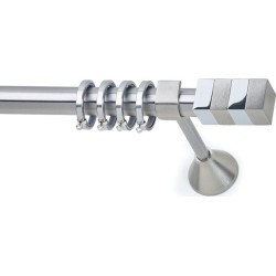 Anartisi Metal Curtain Rod Bara Φ25 Nickel Satined