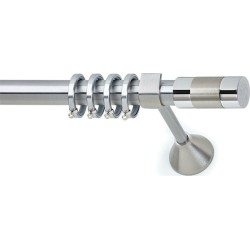 Anartisi Metal Curtain Rod Black  Φ25 Nickel Satined