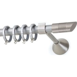 Anartisi Metal Curtain Rod Blue Φ25 Nickel Satined