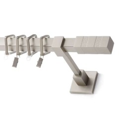 Anartisi Metal Curtain Rod Carter Single T20 Nickel Matt