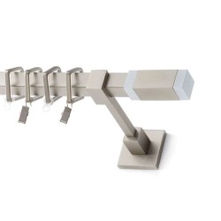 Anartisi Metal Curtain Rod Coney Single T20 Nickel Matt