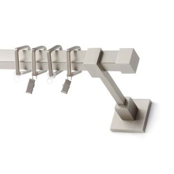 Anartisi Metal Curtain Rod Copper Single T20 Nickel Matt