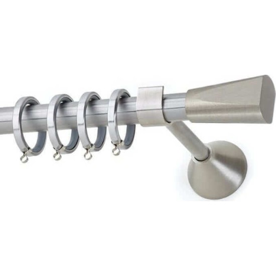 Anartisi Metal Curtain Rod Dream Φ20 Nickel Satined