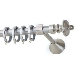 Anartisi Metal Curtain Rod Fiore Φ20 Nickel Satined