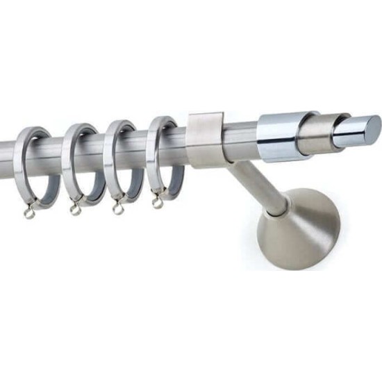 Anartisi Metal Curtain Rod Fliper Φ20 Nickel Satined