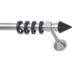 Anartisi Metal Curtain Rod  Maba Wood Φ25 Wenge / Oak