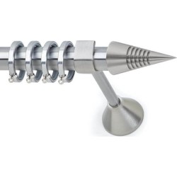 Anartisi Metal Curtain Rod Grey Φ25 Nickel Satined