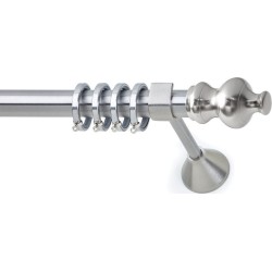 Anartisi Metal Curtain Rod Lotus Φ25 Nickel Satined