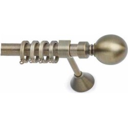Anartisi Metal Curtain Rod Olive Φ25 Bronzed Matt