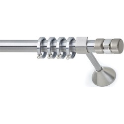 Anartisi Metal Curtain Rod Orama Φ25 Nickel Satined