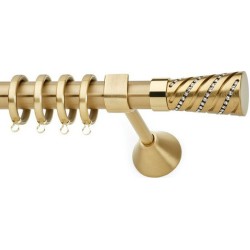 Anartisi Metal Curtain Rod Panama 3 Φ25 Oro Mat