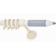 Anartisi Μεταλλικό Κουρτινόξυλο Pencil Μονό Φ25mm MY - 02 / Γκρι Παιδικό