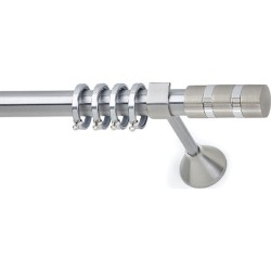 Anartisi Metal Curtain Rod Prestige Φ25 Nickel Satined