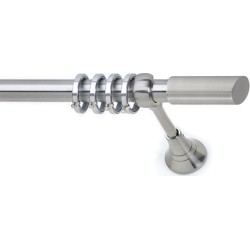 Anartisi Metal Curtain Rod S21 Φ25 Nickel Satined