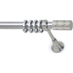 Anartisi Metal Curtain Rod S22 Φ25 Nickel Satined