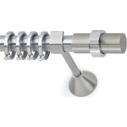Anartisi Metal Curtain Rod Sun Φ25 Nickel Satined