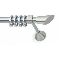 Anartisi Metal Curtain Rod Vega Φ25 Nickel Satined