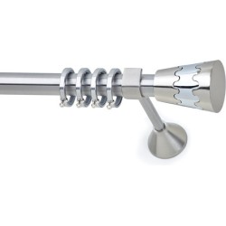 Anartisi Metal Curtain Rod  Veranda Φ25 Nickel Satined