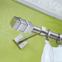 Anartisi Inox curtain rod Diva Φ25 Nickel Satined