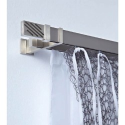 Anartisi Inox curtain rod Linea Nickel Satined 