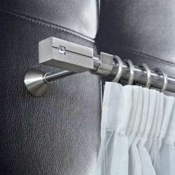 Anartisi Inox curtain rod Praga  Φ25  Nickel Satined