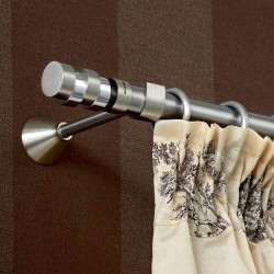Anartisi Inox curtain rod Dakar Φ25 Nickel Satined
