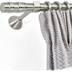 Anartisi Inox curtain rod Ecstacy ​​Φ25  Nickel Satined