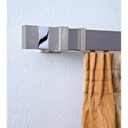 Anartisi Inox curtain rod Elite Nickel Satined 