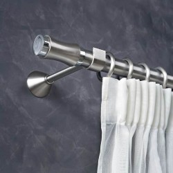 Anartisi Inox curtain rod Giorgia ​​Φ25 Nickel Satined