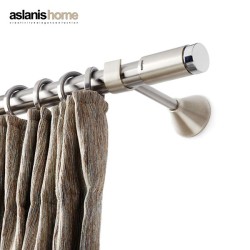 Anartisi Inox curtain rod Lemon Φ25  Nickel Satined
