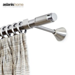 Anartisi Inox curtain rod Moca Φ25 Nickel Satined