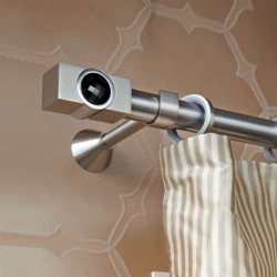 Anartisi Inox curtain rod Movie Crystal ​​Φ30 Nickel Satined 