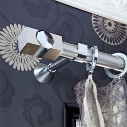 Anartisi Inox curtain rod Movie Metal ​​Φ30 Nickel Satined / Chrome