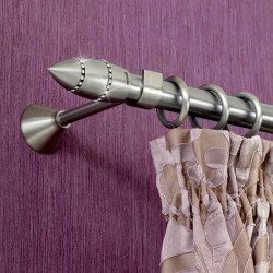 Anartisi Inox curtain rod Space Strass  ​​Φ25 Nickel Satined